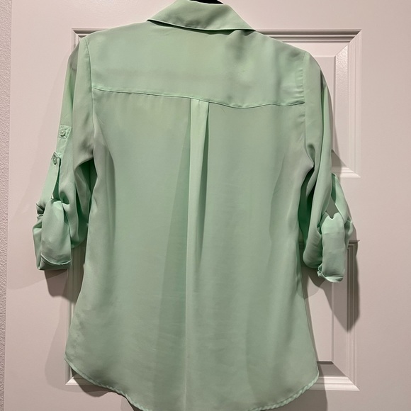 Light Green Blouse - Express - Picture 2 of 2